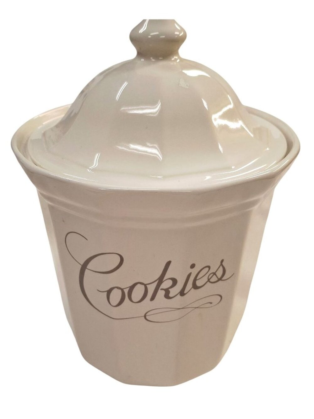 Pfaltzgraff Heritage White Ceramic Cookies Jar With Lid - Vintage Kitchen Storag